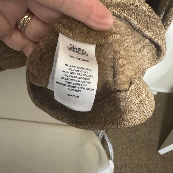 Telluride Clothing Co Sweater Tan 1/4 Button Pullover Mens Size XXL fleece warm - Picture 4 of 5